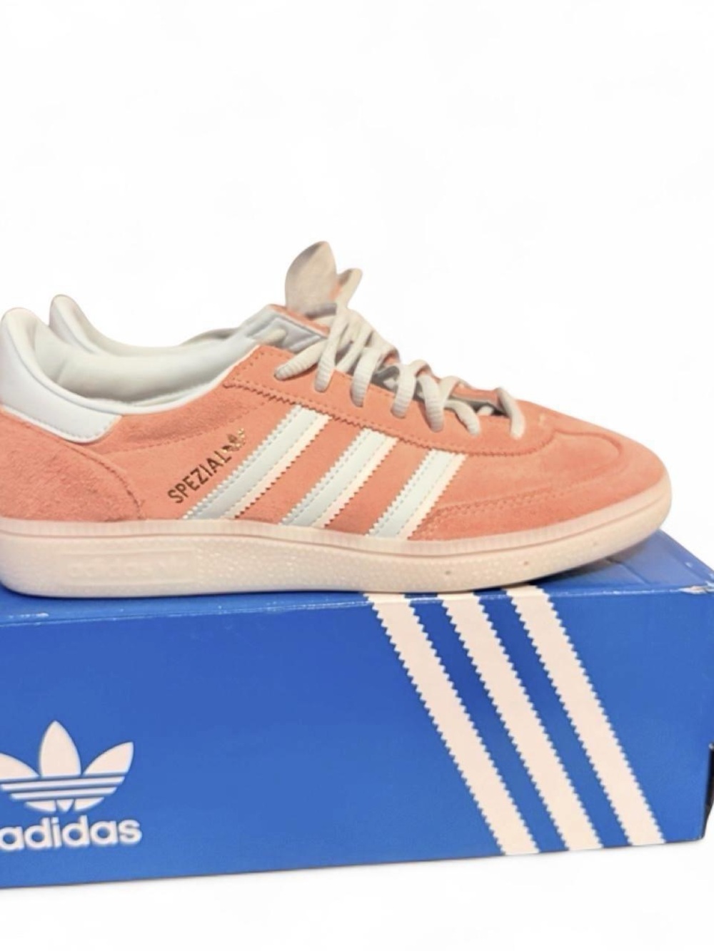 Adidas Spezial Women’s Suede Spezial Sneakers in Coral Pink